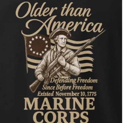 US Marine Corps 250th Birthday T-Shirt Unisex Organic Mid-Light Cotton Military Commemorative Shirt