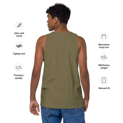 4th of July Born to Boom Mens Premium Tank Top - Patriotic Independence Day Shirt for Fireworks Fans
