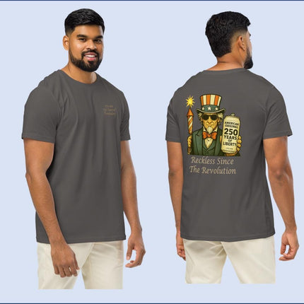 America's 250th Birthday Organic Unisex Mid-Light T-Shirt | USA Celebration Tee | Eco-Friendly Patriotic Shirt