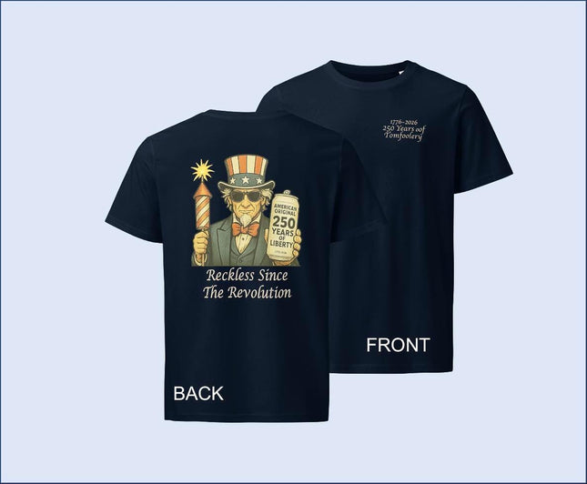 America's 250th Birthday Organic Unisex Mid-Light T-Shirt | USA Celebration Tee | Eco-Friendly Patriotic Shirt